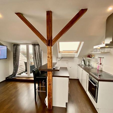 Apartament Wohnen Ueber Den Daechern Von Ravensburg, Stadtnah, Kamin, Klima Zewnętrze zdjęcie